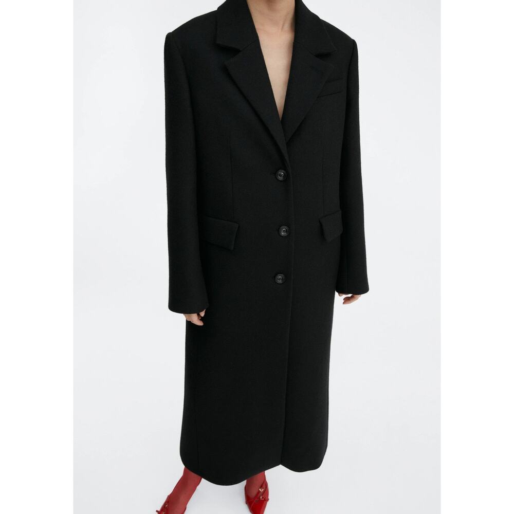 Mango Structured Wool Coat - Xs - image 3